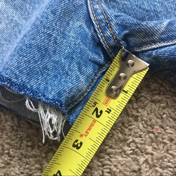 Revice Distressed Cutoff Denim Shorts - Size 27 - Picture 13 of 16